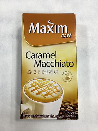 韩国进口麦馨焦糖玛奇朵咖啡（速溶三合一）内有十条