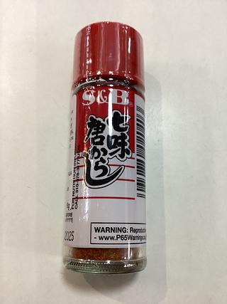 日本进口S&B 七味唐辛子 烧烤日式料理辣椒粉 15g