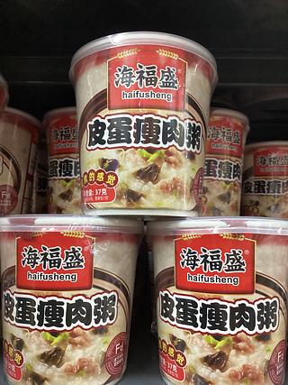 海福盛-皮蛋瘦肉粥 38克（开水冲泡5分钟,现煮的感觉）