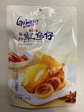 加贝鲜—带籽鱿鱼仔（香辣味）90克