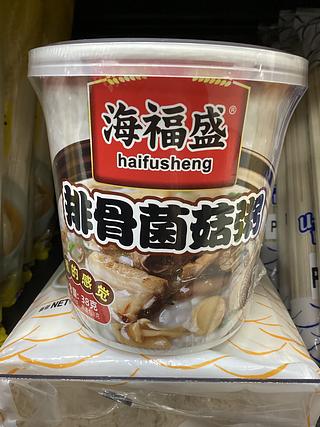 海福盛-排骨菌菇粥 38克（开水冲泡5分钟,现煮的感觉）