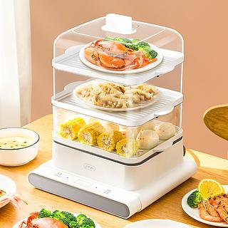 臻米电蒸锅 小型多功能三层大容量蒸汽锅自动断电蒸箱
